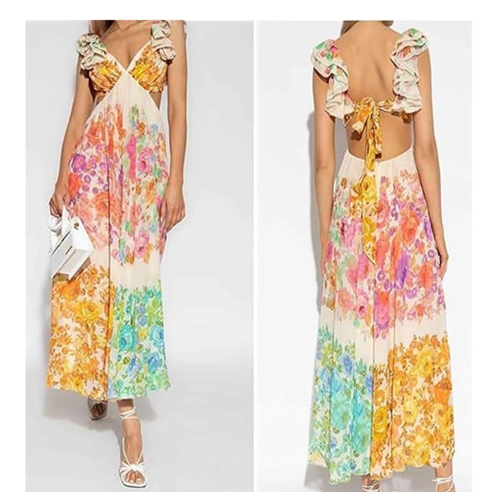 Floral Maxi Dress - Multicolor